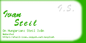 ivan steil business card